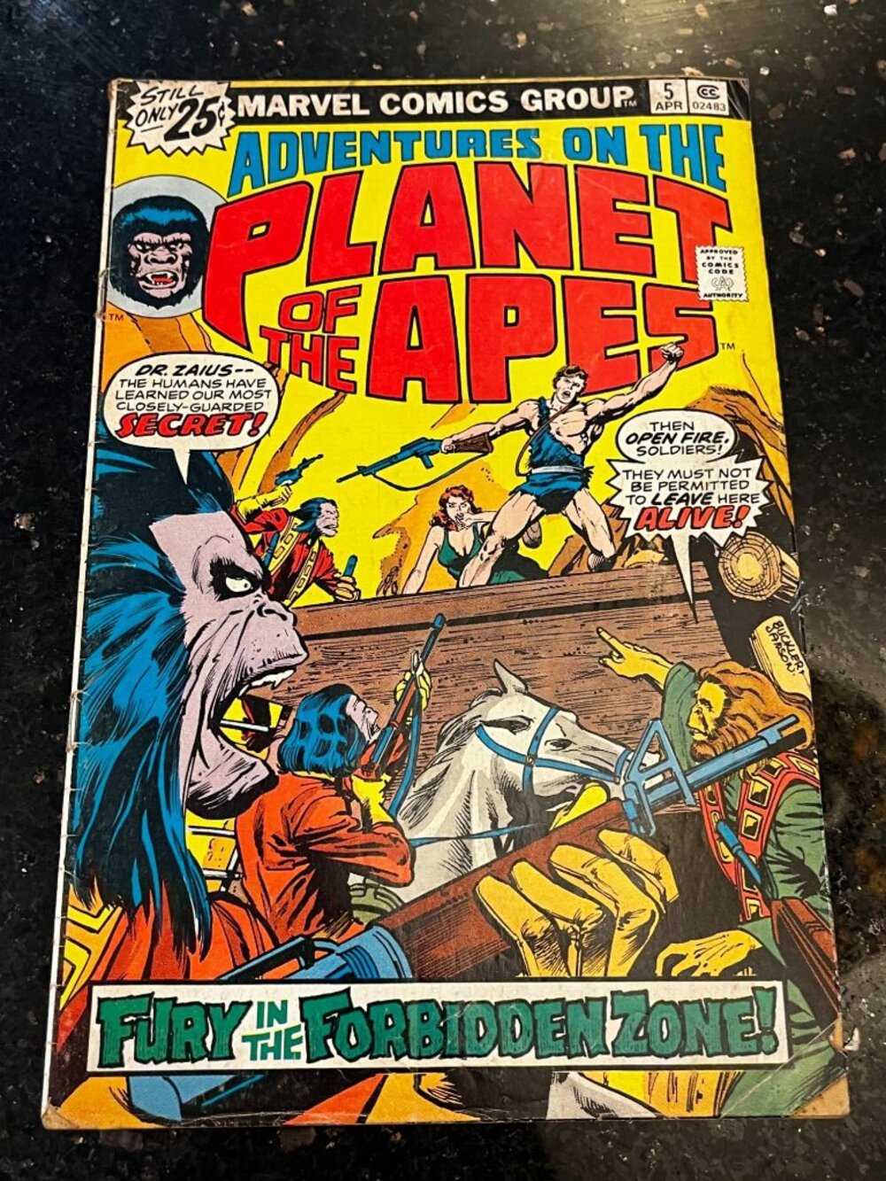 Adventures on the Planet of the Apes #5 Marvel Comics 1976 George Tuska art